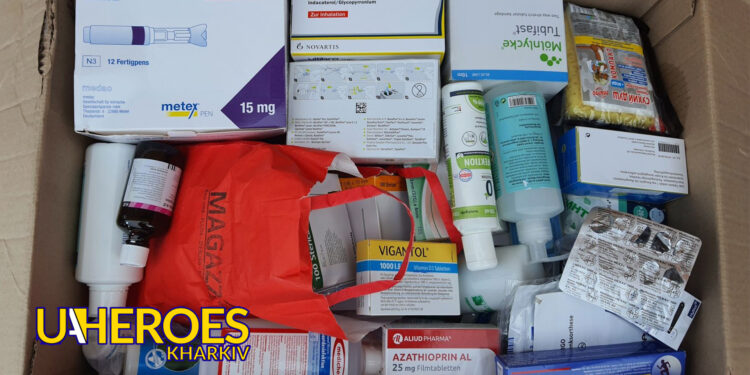 Лікарські засоби для військових шпиталів Харківської та Донецької областей, - Волонтерський центр допомоги "Люботин SOS"