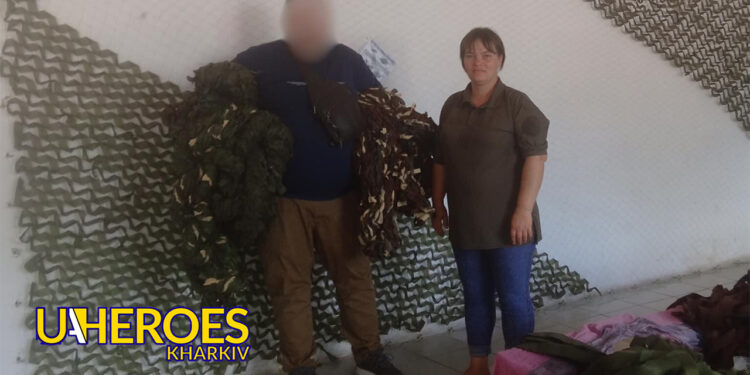 Сітки для наших захисників від волонтерів зі Старовірівки, - БО “БФ “Гуманітарний хаб “Схід-Захід”