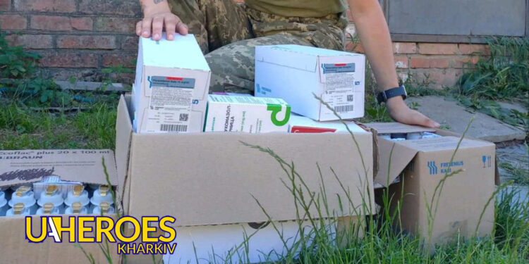 Посилка з ліками для наших захисників та захисниць, - БО “БФ “Гуманітарний хаб “Схід-Захід”