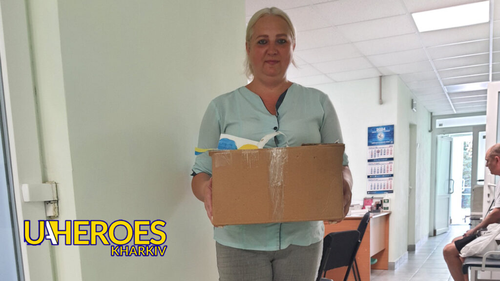 Звіт про допомогу: Мереф'янська лікарня отримує гігієнічні та дезінфікуючі засоби, - Волонтерський центр допомоги "Люботин SOS"