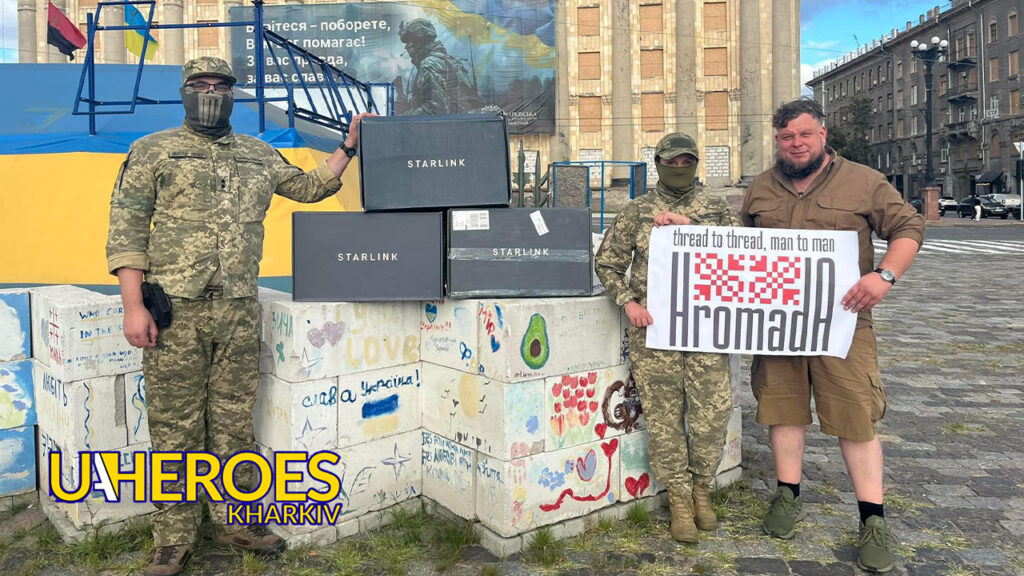 Волонтер Олег Абрамичев передав старлінки для 150-ї ОМБР від Hromada.club