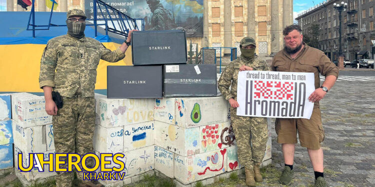 Волонтер Олег Абрамичев передав старлінки для 150-ї ОМБР від Hromada.club