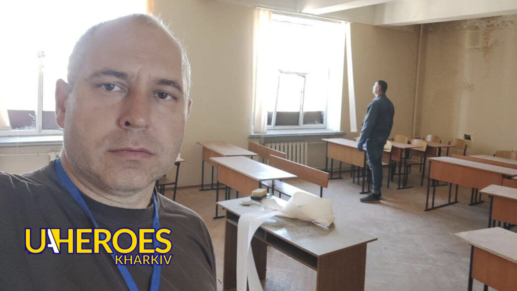 Наші волонтери разом з іншими організаціями продовжують допомагати з консервацією одного з корпусів університету імені Каразіна, - О “БФ “Гуманітарний хаб “Схід-Захід”