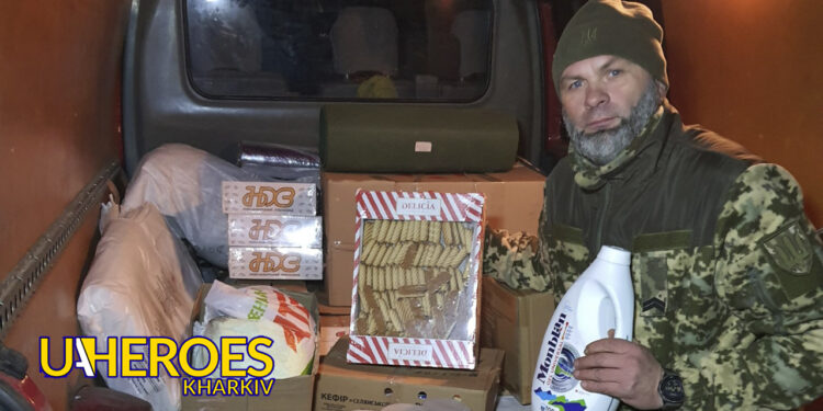 Гуманітарна допомога від Люботин SOS для 17-ї бригади на Лиман-Ізюмському напрямку