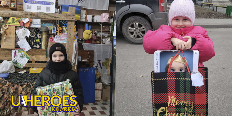 Підтримка для маленьких героїв: подарунки від британських волонтерів для дітей військових, - ГО “Дружини ветеранів” 