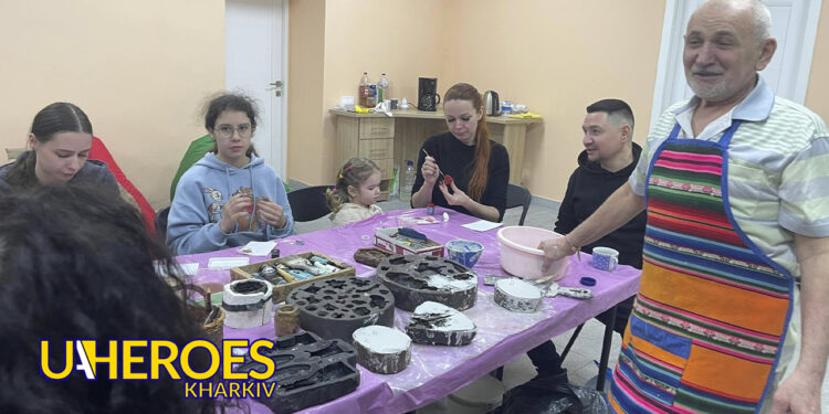 👩‍🎨 Майстер-клас з ліплення гіпсом та арттерапія для дітей ветеранів , - ГО “Дружини ветеранів” 