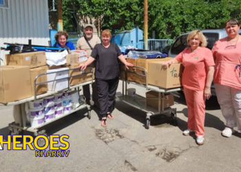 📦 Передано гуманітарну допомогу Інституту патології хребта та суглобів ім. Сітенка, - Волонтерський центр допомоги "Люботин SOS"