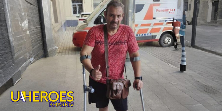 🦿 Ще одні милиці для волонтера, який отримав травму ноги, - БО “БФ “Гуманітарний хаб “Схід-Захід”