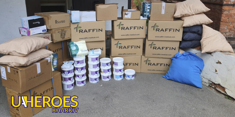 📅 Звіт 13-ї лікарні Харкова: гуманітарна допомога для військових шпиталів, - Волонтерський центр допомоги "Люботин SOS"