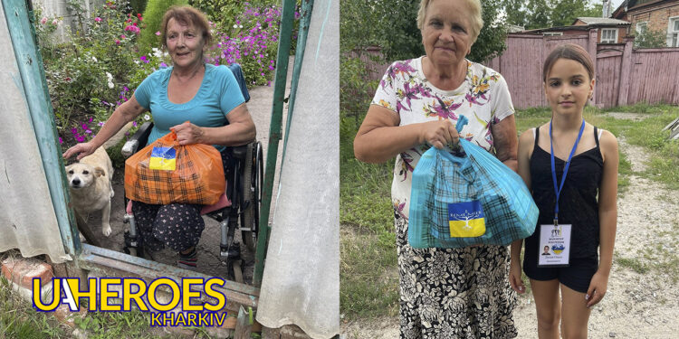 🏘️ ГО «Дружини ветеранів» доставили продукти та ліки мешканцям прифронтового Харкова