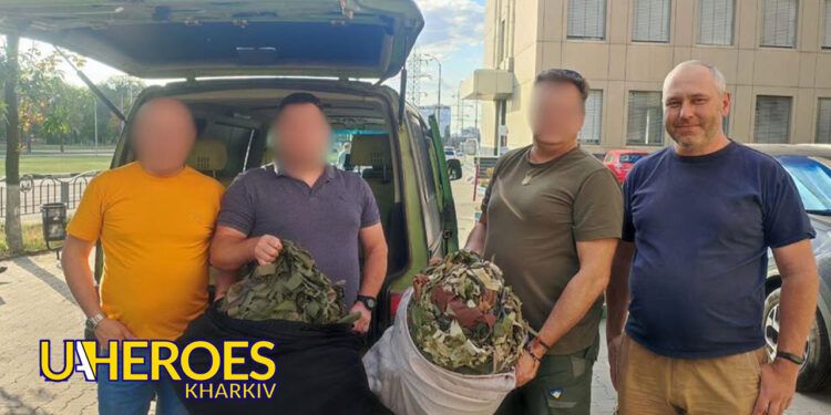 🕸️ Передали сітки на Куп'янський напрямок, - БО “БФ “Гуманітарний хаб “Схід-Захід”