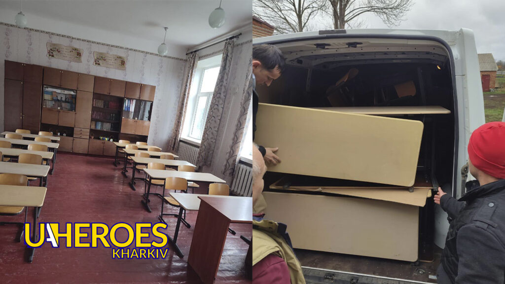 🪑Нові меблі для учнів Валківської громади завдяки міжнародним партнерам, - ГО “Дружини ветеранів” 