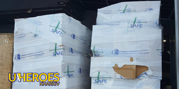 🇫🇷 MERCI LA FRANCE: три палети медичної допомоги для Харкова та області, - Волонтерський центр допомоги "Люботин SOS"