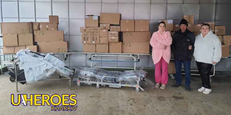 🚑 Інтернаціональна підтримка: гуманітарний вантаж для Чугуївської лікарні, - Волонтерський центр допомоги "Люботин SOS"