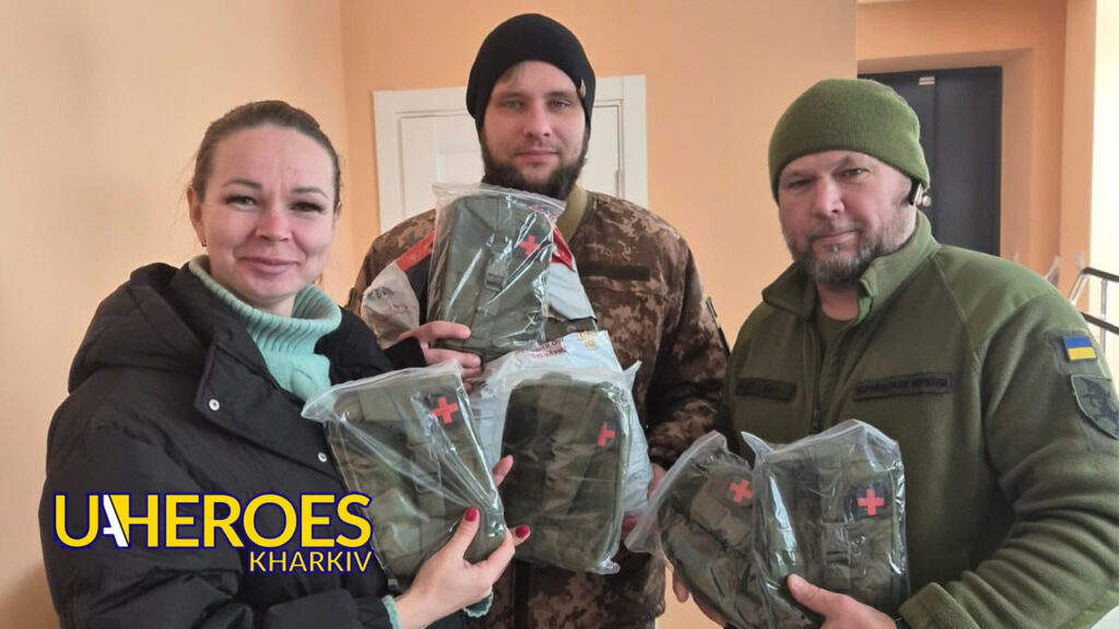 🤝 ГО "Дружини ветеранів" дякує Друзям з Америки за передані медичні аптечки для бійців 43-ї окремої механізованої бригади