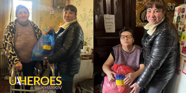 👵 Продуктові набори для літніх людей: чергова гуманітарна місія на Харківщині, - ГО “Дружини ветеранів” 