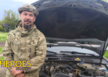 🚙 Бойовий «залізний кінь» 58-ї бригади відновили спільними зусиллями, - Волонтерський центр допомоги "Люботин SOS"